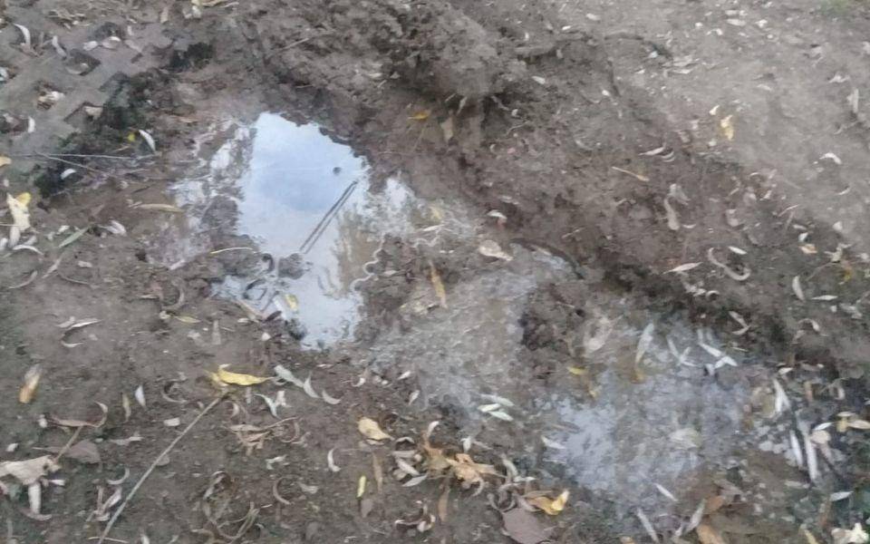 Nueva pérdida de agua en 493 entre 16 y 16 bis