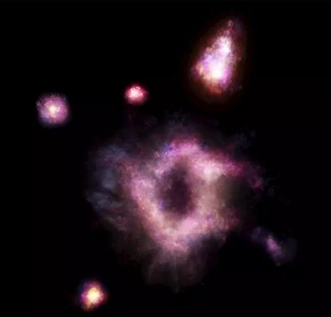 Astrónomos captan la imagen de un "anillo de fuego cósmico" 