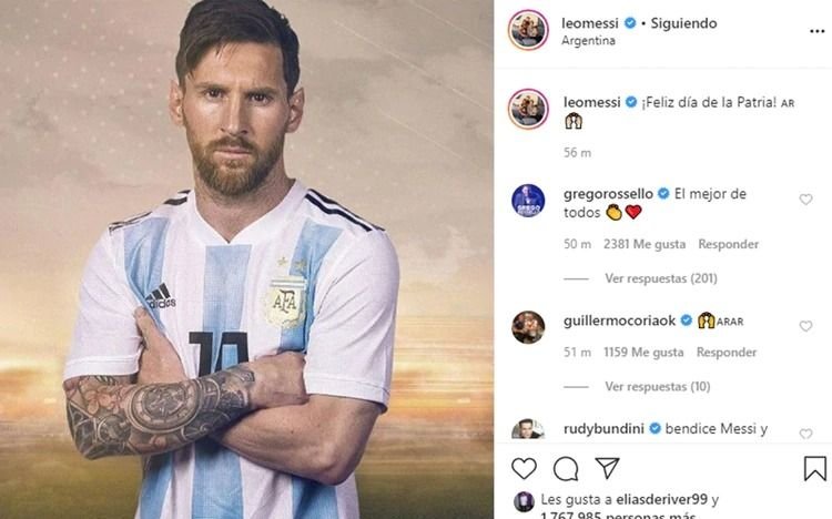 Cuál fue el mensaje de Lionel Messi por el 25 de Mayo