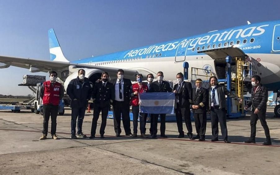 La Cruz Roja entregó las primeras donaciones de la campaña impulsada por empresas argentinas