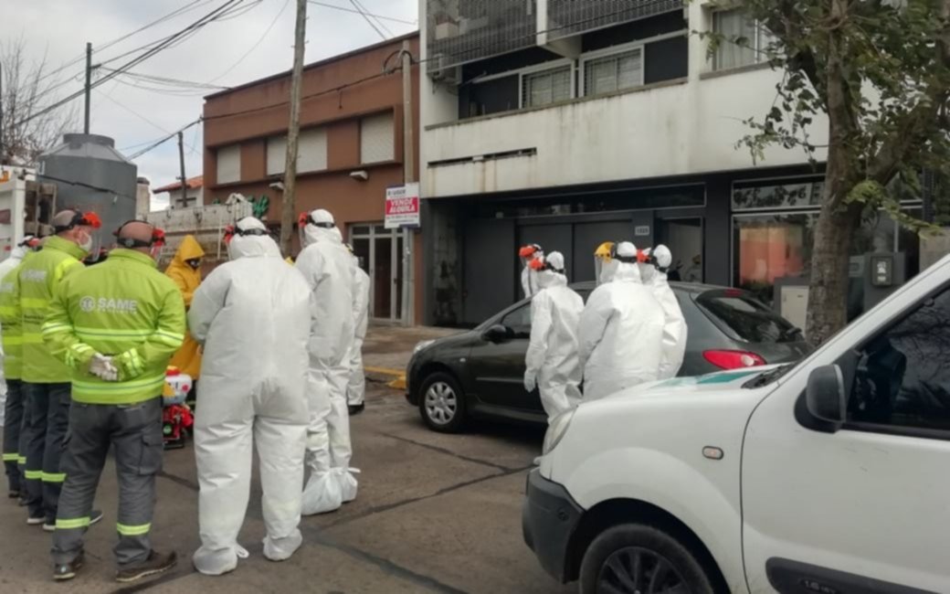 Nuevo operativo de desinfección en La Plata por caso positivo de Covid-19