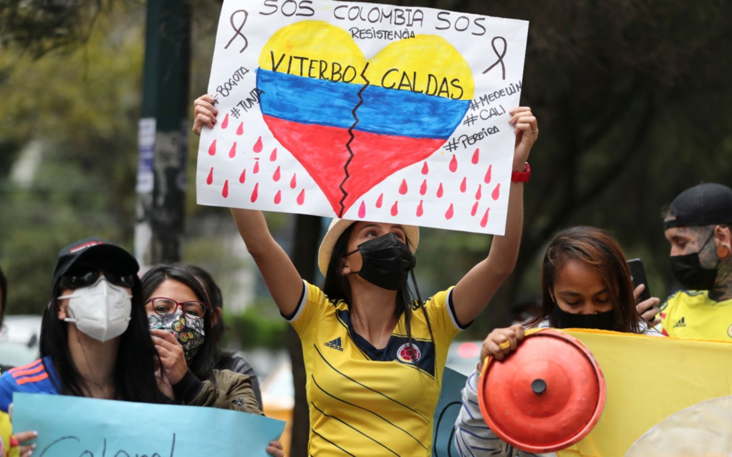 Convocan a una marcha en La Plata por el estallido en Colombia