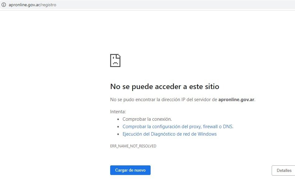 Quejas por la caída del sitio web de la Agencia Platense de Recaudación