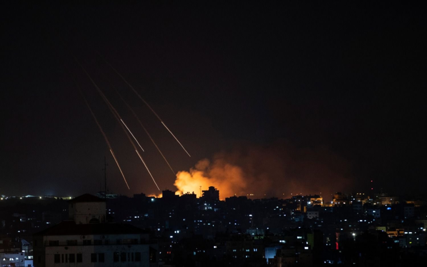  Los enfrentamientos entre Gaza e Israel siguen sin tregua en su quinto día 