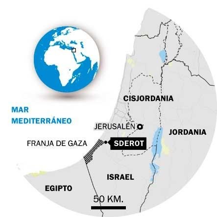 La vida cerca de Gaza, entre estruendos y temores