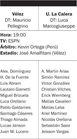 Vélez busca la clasificación ante Unión La Calera