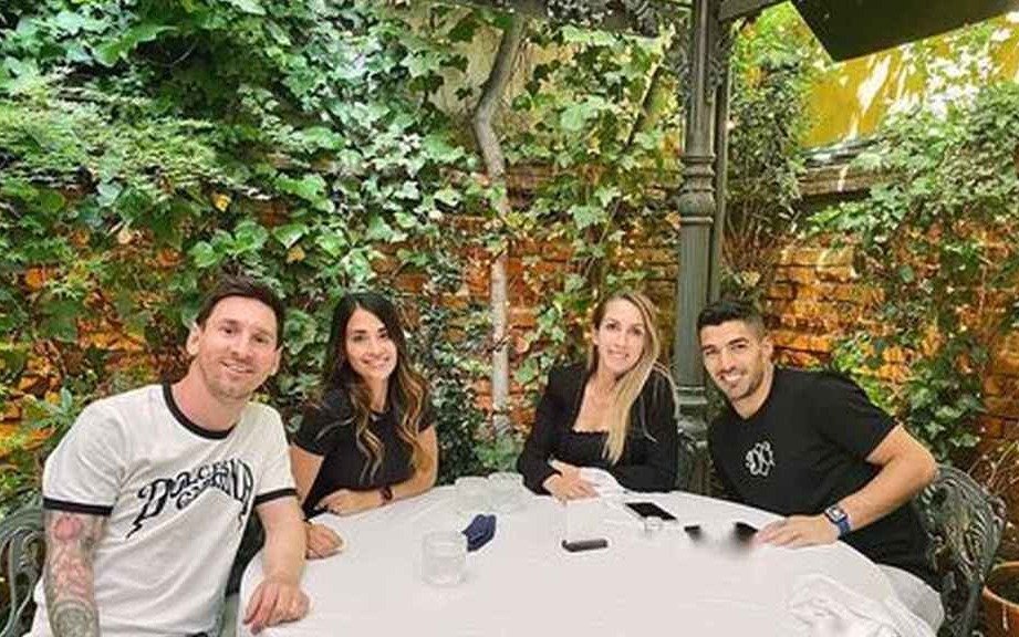 Lio Messi fue a Madrid para desearle suerte a Luis Suárez   