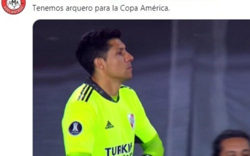 Los mejores memes de Enzo Pérez como arquero de River