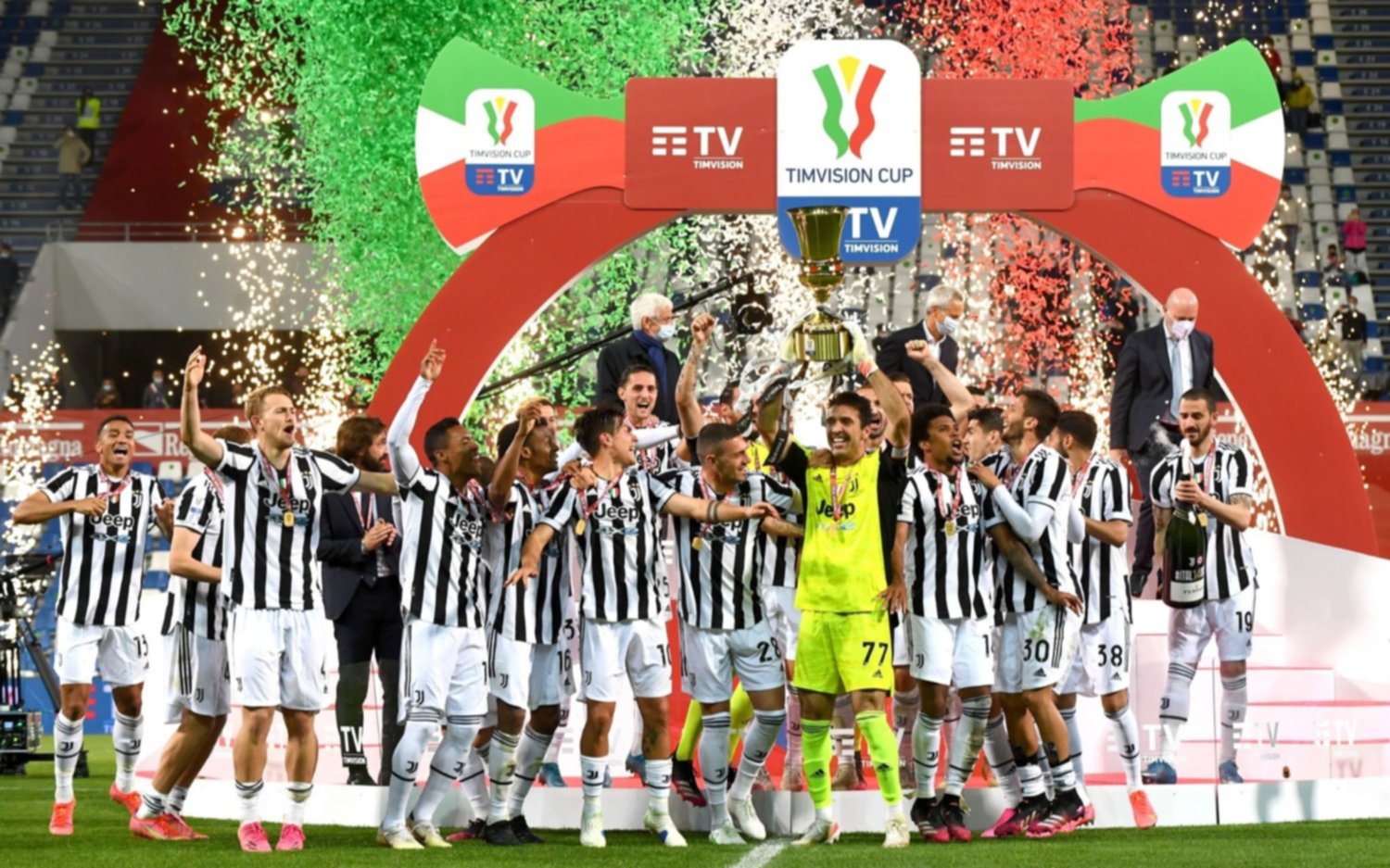 Juventus, con Dybala, derrotó a Atalanta y salió campeón de la Copa Italia