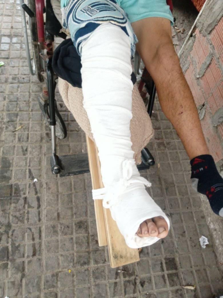Un carrero pide ayuda tras un choque