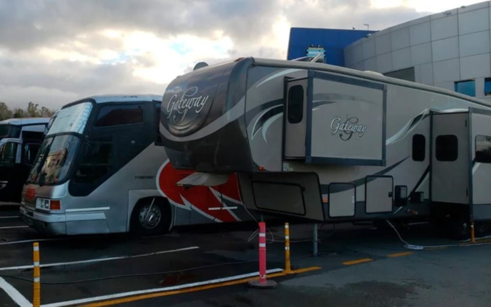 Una verdadera "ciudad" armada en el predio de AFA para recibir a la Selección