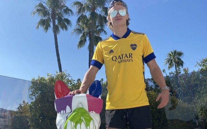 Furor en la Argentina por el posteo de Haaland con una camiseta de Boca