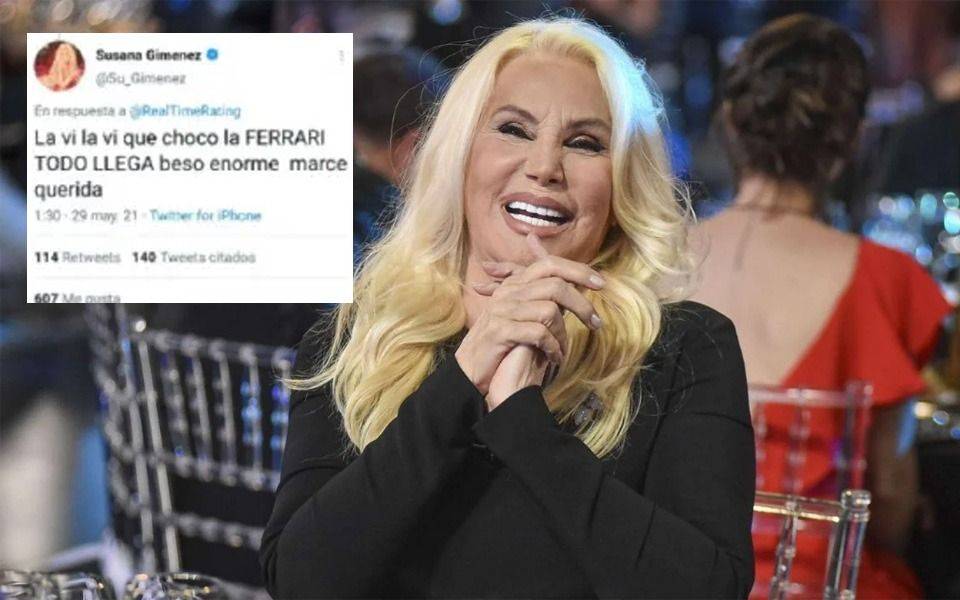 Susana Giménez se equivocó de chat, metió la pata y se le escapó un palo para Jorge Rial