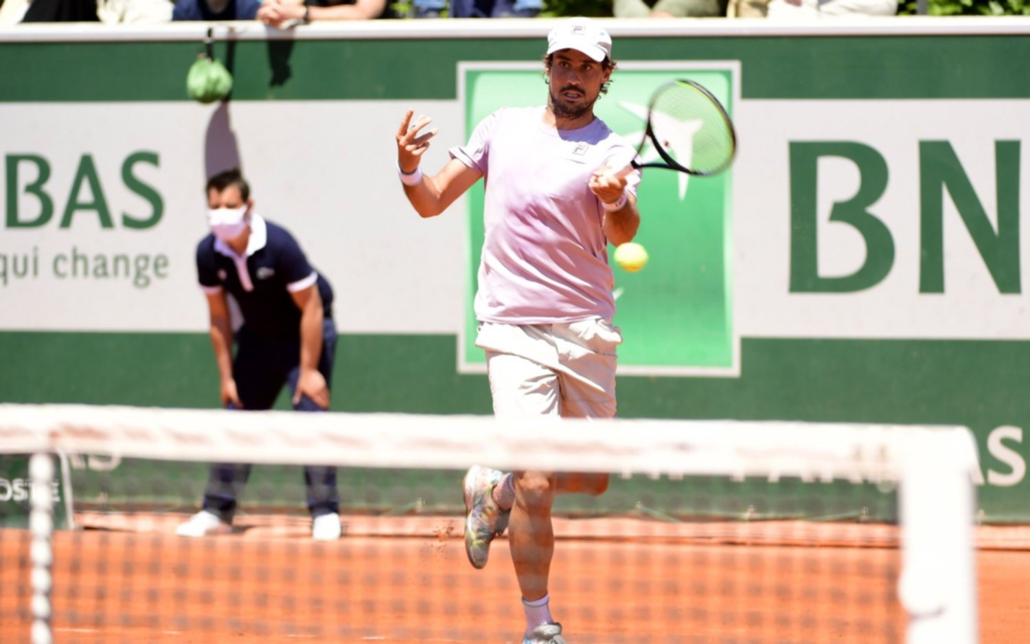 Guido Pella consiguió la primera victoria argentina  en Roland Garros 