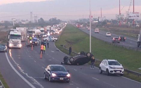 Un caballo se metió en Panamericana, causó un choque múltiple y murió atropellado