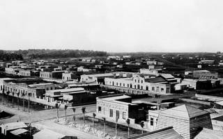 Vista de una parte de la Ciudad a casi tres años de su fundación