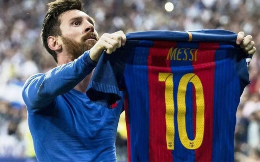 Pagaron una fortuna por una camiseta de Messi con mucha historia