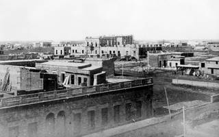 Parte de la ciudad de La Plata a 16 meses de la colocación de la Piedra Fundacional