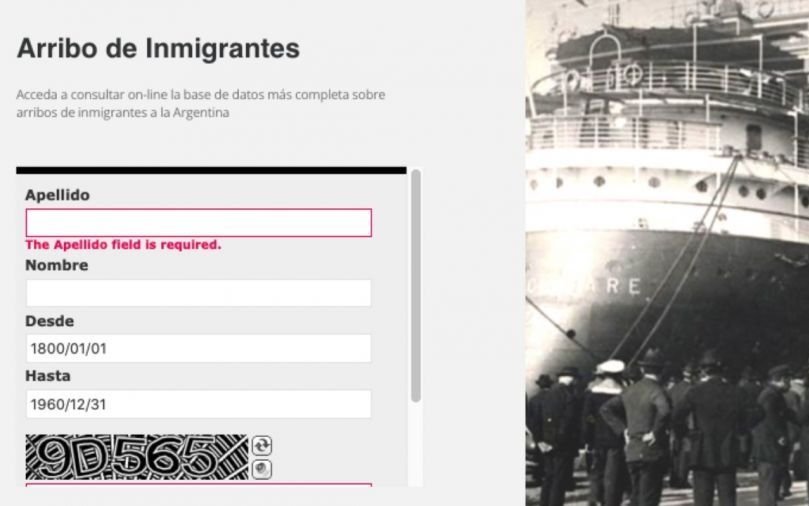 En tres pasos, enterate en qué barco y cuándo llegaron tus antepasados a Argentina