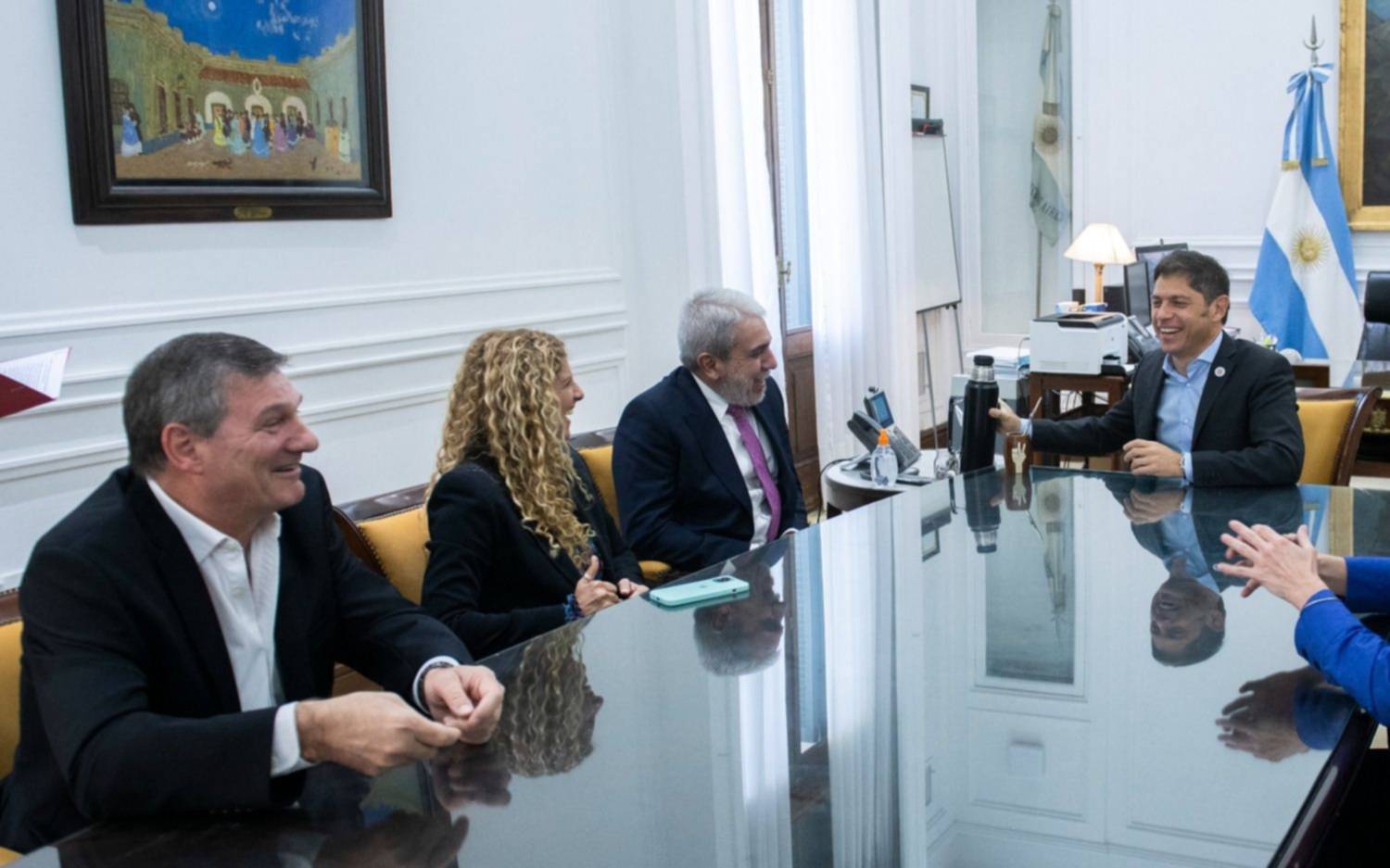 En medio de la tensión interna, Kicillof y Aníbal Fernández se mostraron juntos