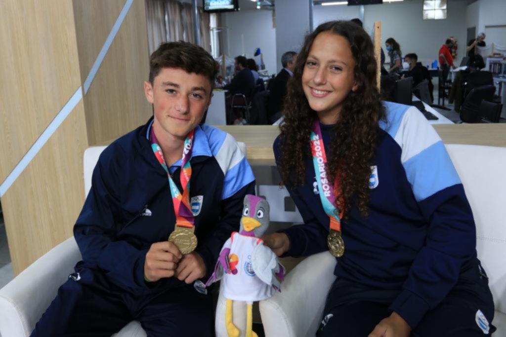 Fernández y Maitini, dos platenses bañados en Oro