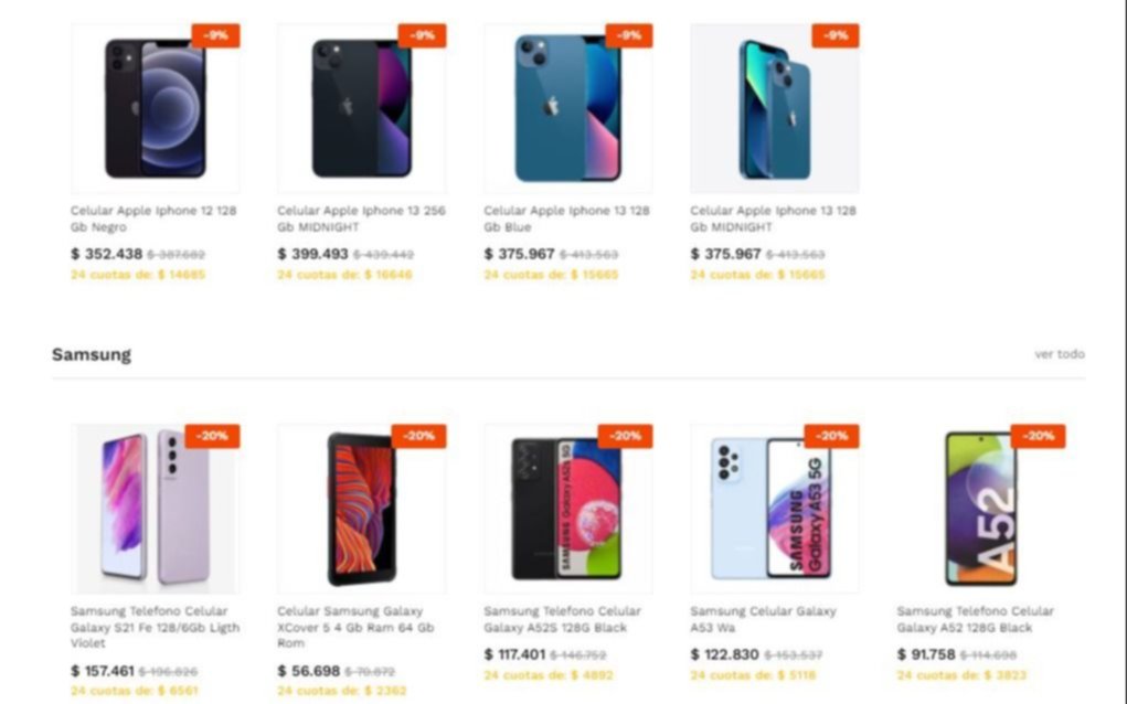 Cómo comprar smartphones y tablets en hasta 24 cuotas sin interés