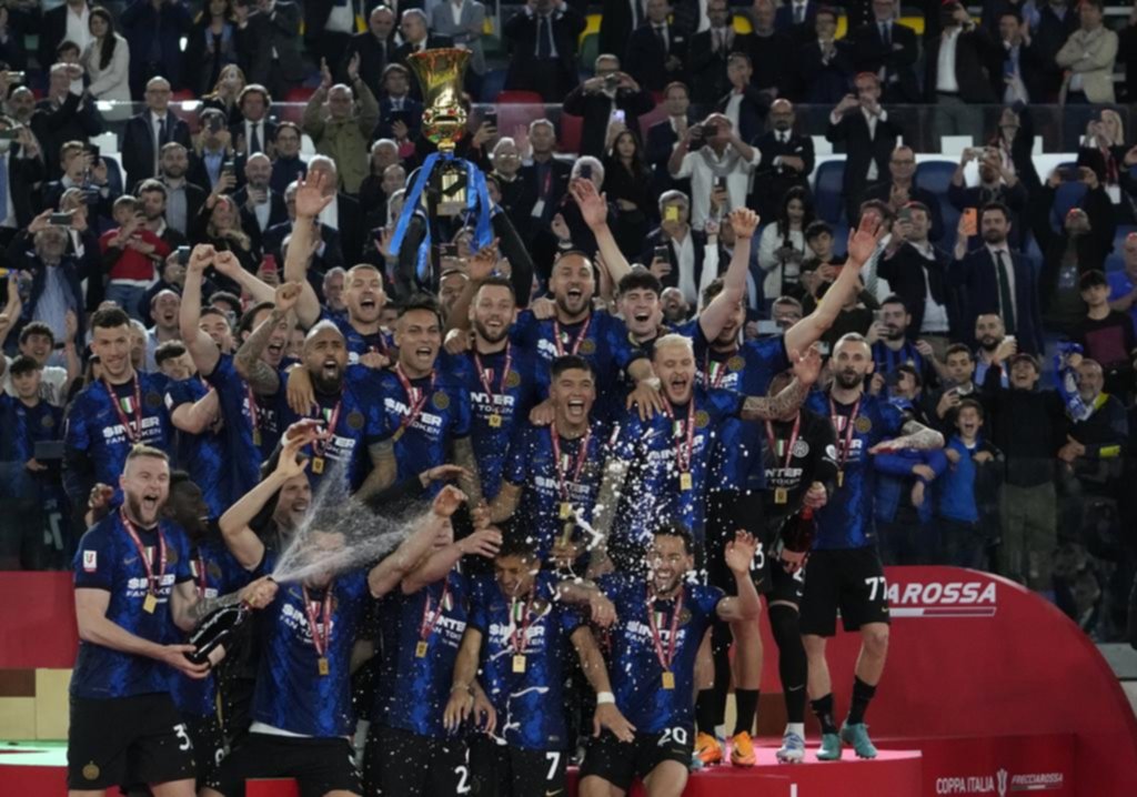 Inter levantó la Copa de Italia tras ganar una final vibrante