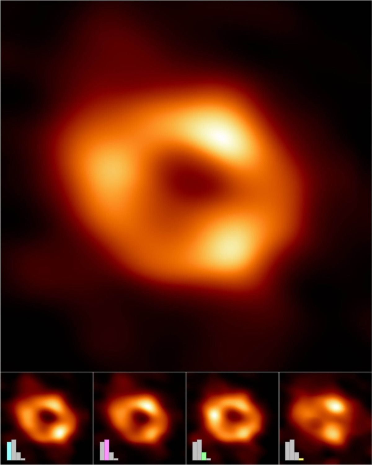 Logran las primeras fotos del agujero negro que está en el centro de la galaxia