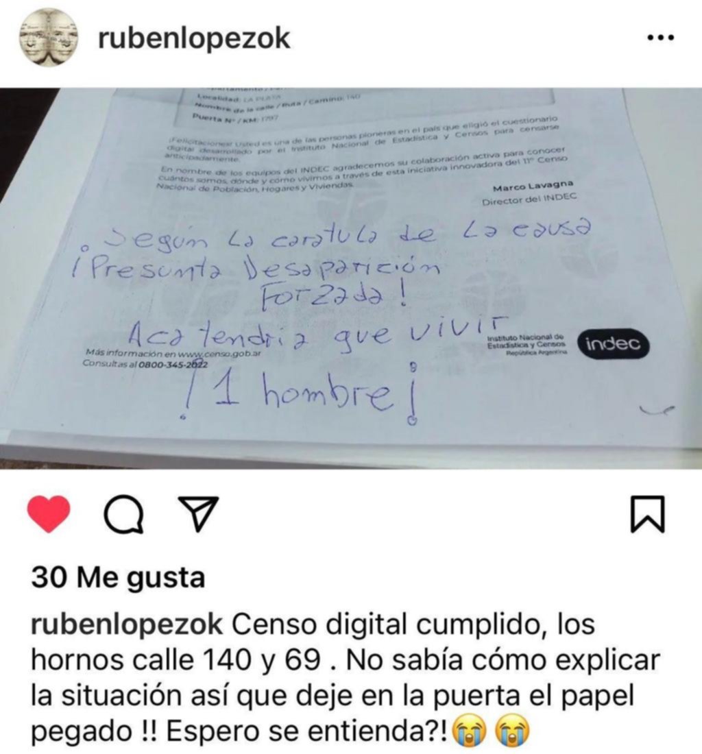 El mensaje de Rubén, el hijo del desaparecido Julio López