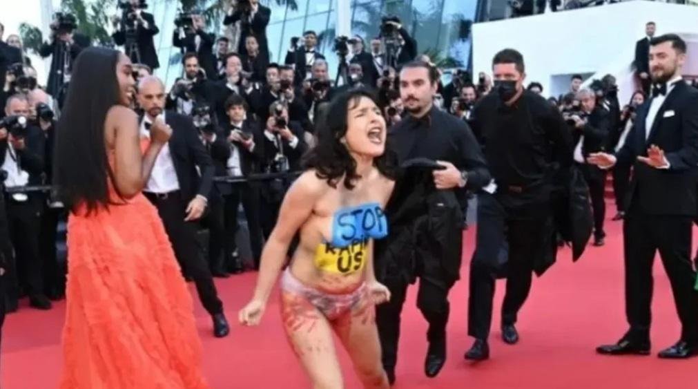 “Dejen de violarnos”: protesta en Cannes recorrió el mundo