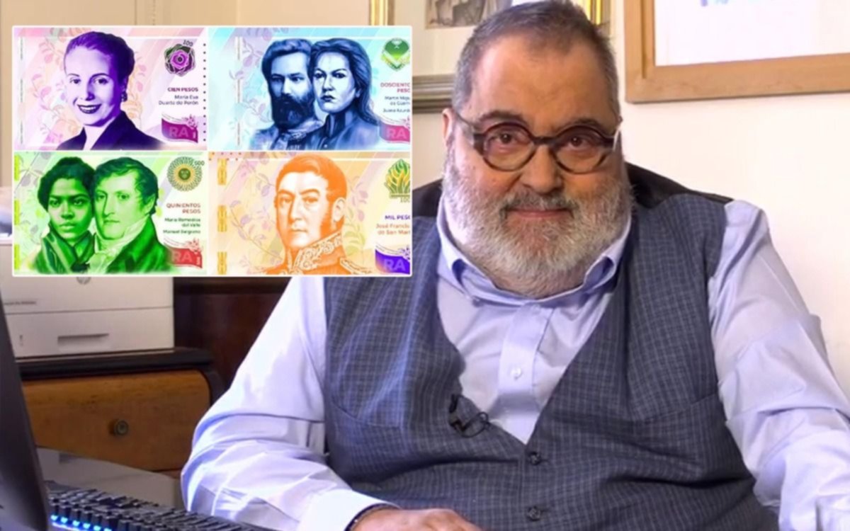 Jorge Lanata crítico con los nuevos billetes: “La inflación se cag... de miedo con esto”
