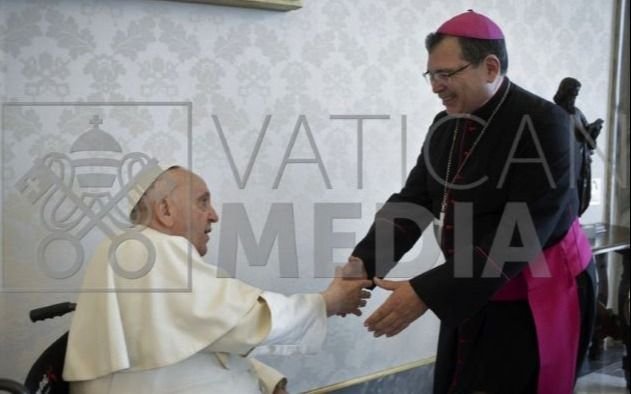 El Papa Francisco recibió al Obispo de Quilmes