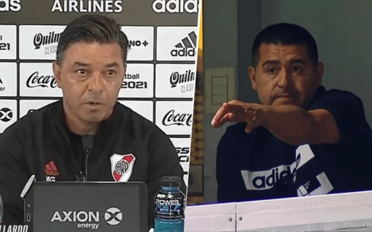 La final de la Champions lo hizo: Riquelme y Gallardo estuvieron juntos en París