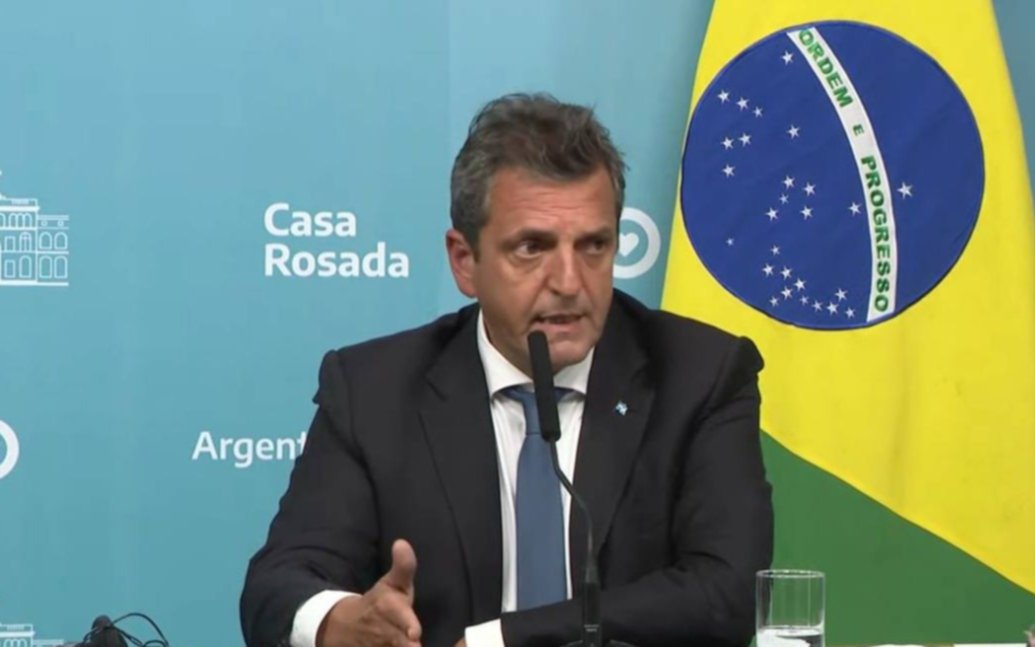 Sergio Massa negocia con Brasil un acuerdo para aliviar al Banco Central