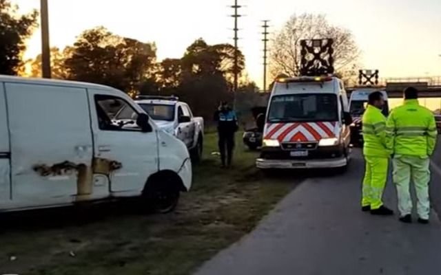 Un vuelco provocó importantes demoras en la Autopista