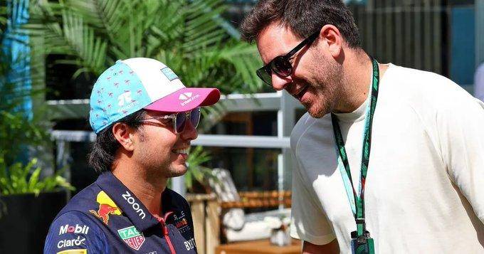 Del Potro y el “Checo” Pérez, en plena charla en Miami