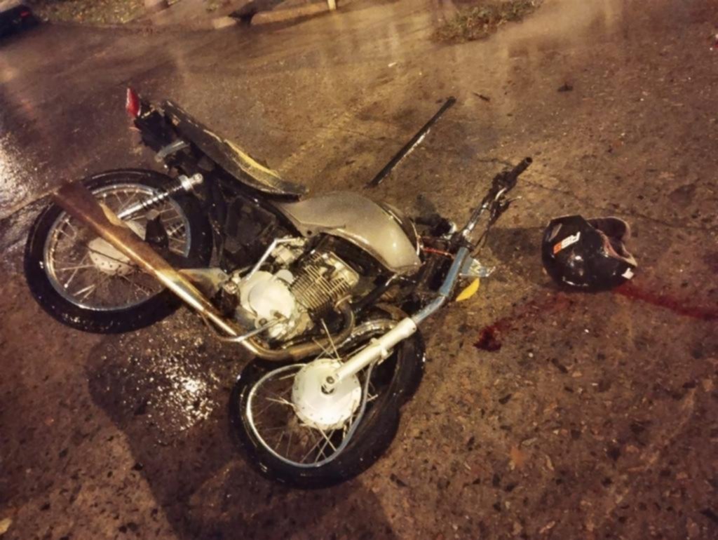 Un motociclista sufrió graves heridas