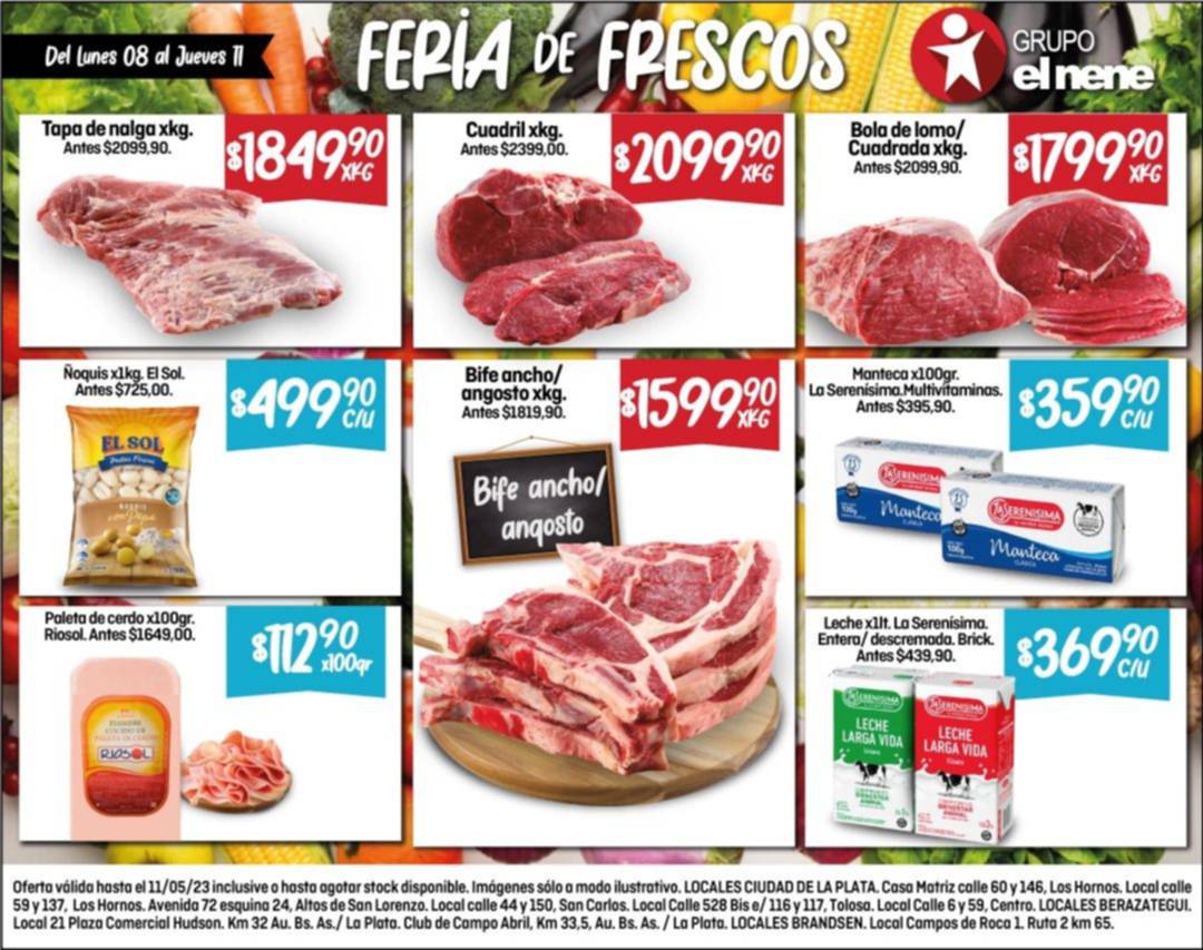 No te pierdas la Feria de Frescos en El Nene para esta semana