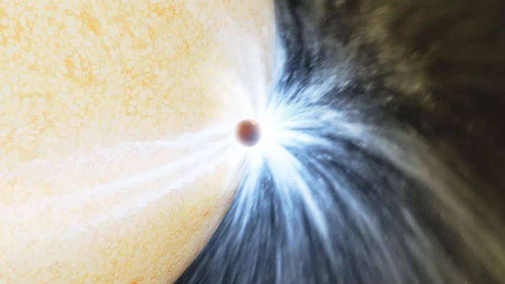 Detectan una estrella cuando se engulle a un planeta