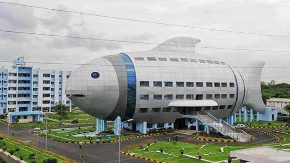 El increíble edificio construido a propósito en forma de pez que deslumbra en India