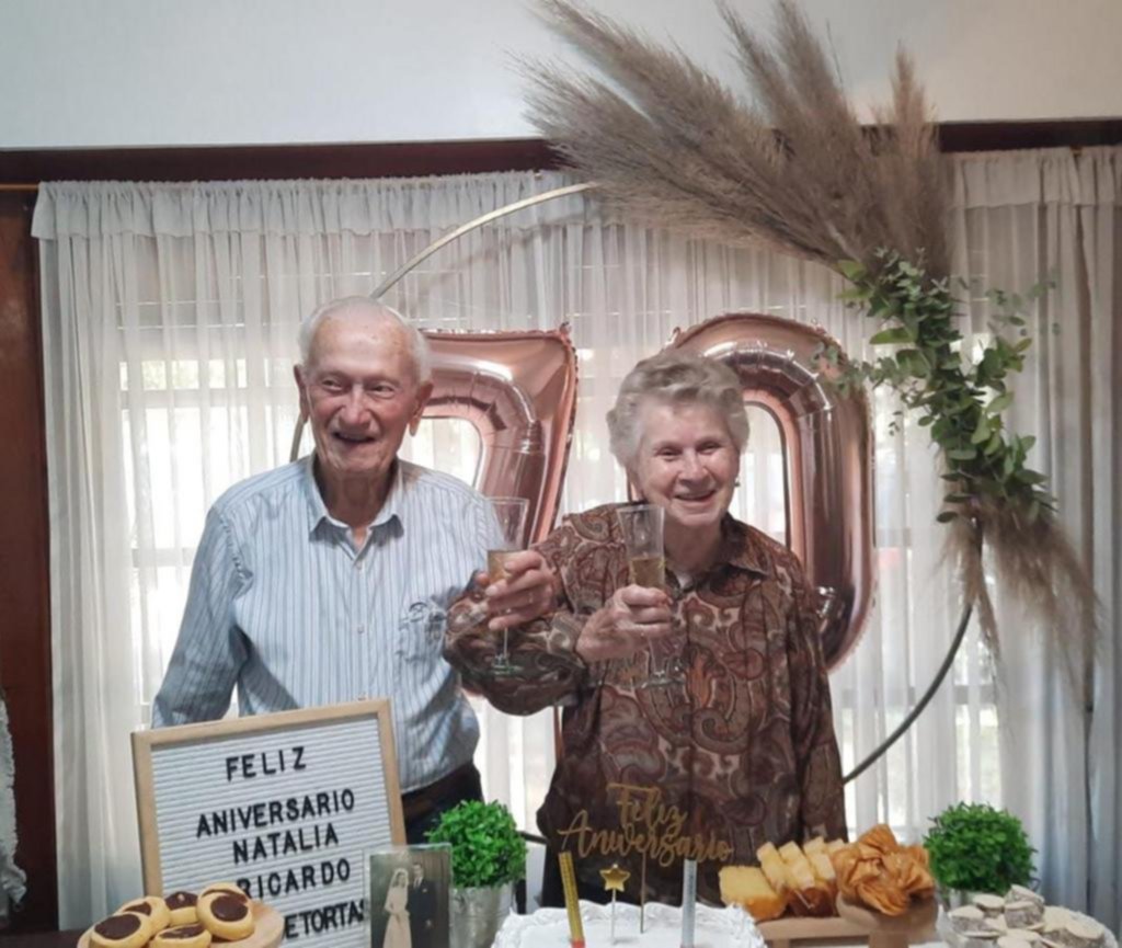 Natalia y Ricardo, la pareja de titanio: 70 años