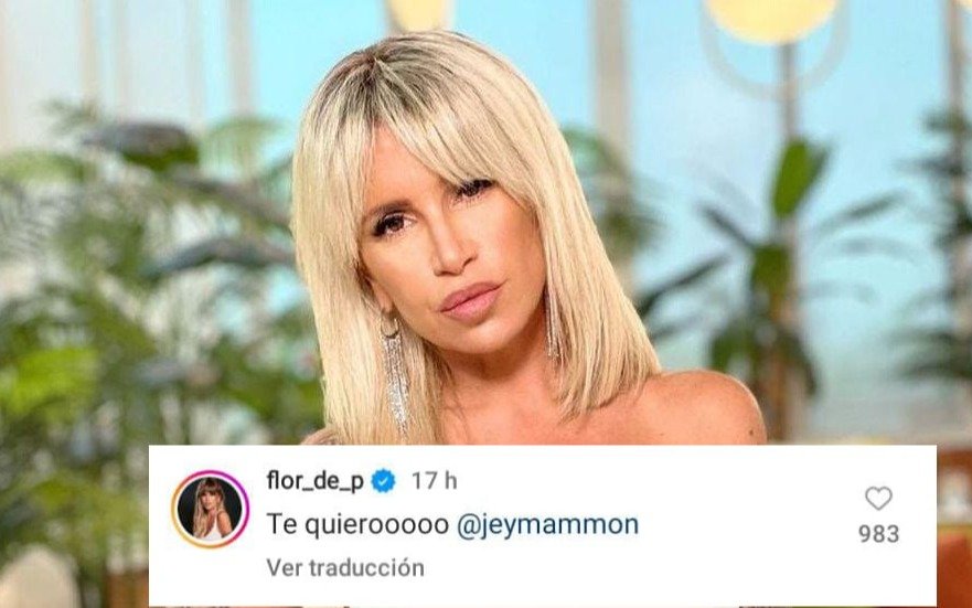 Florencia Peña y un comentario de apoyo a Jey Mammón en medio de la denuncia por abuso sexual: "Te quiero"