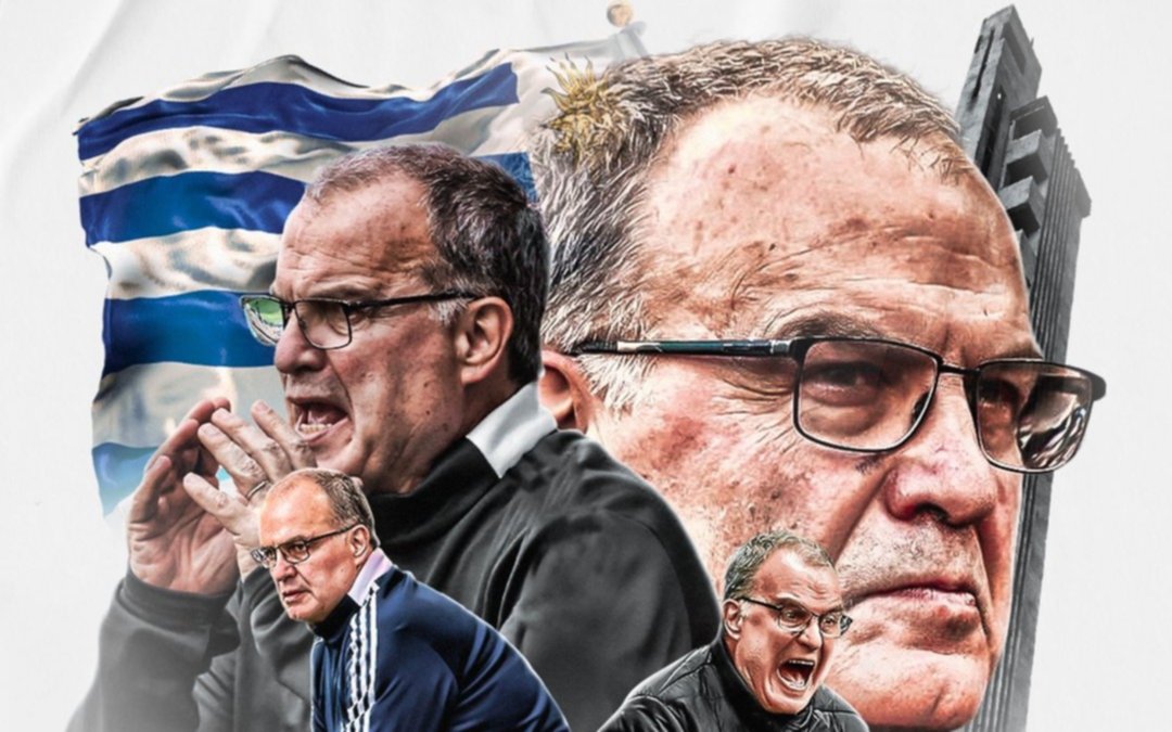 Marcelo Bielsa fue presentado como entrenador en la selección de Uruguay