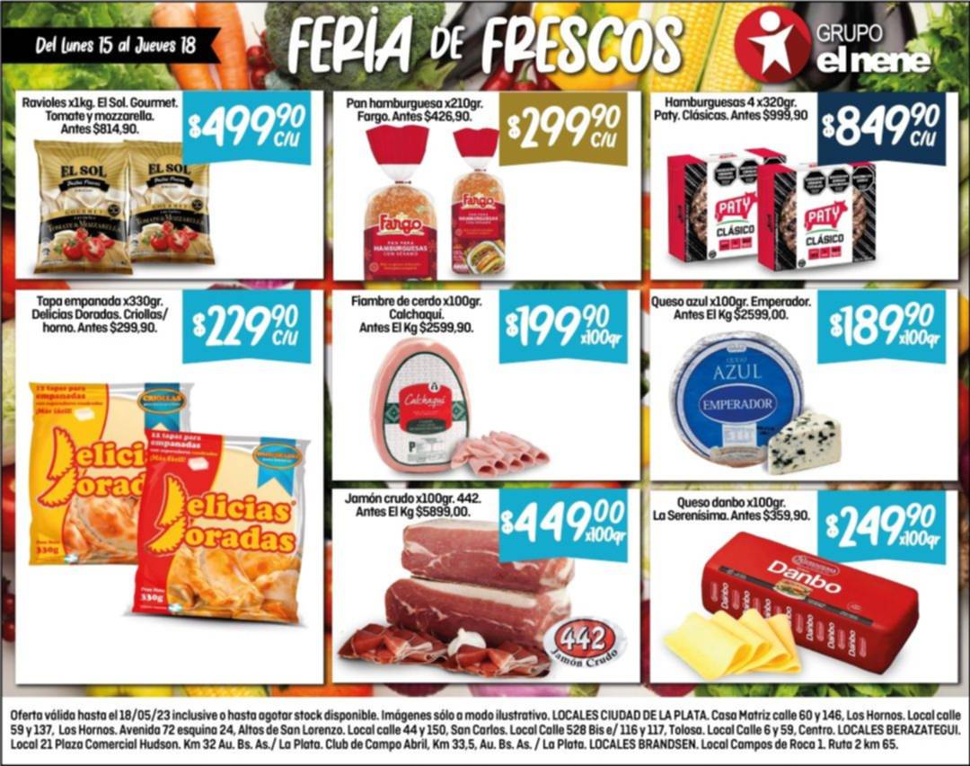 No te pierdas la Feria de Frescos en El Nene para esta semana