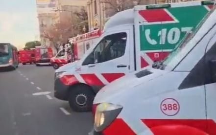 Principio de incendio y gigantesco operativo en el Hospital de Niños "Pedro Elizalde"