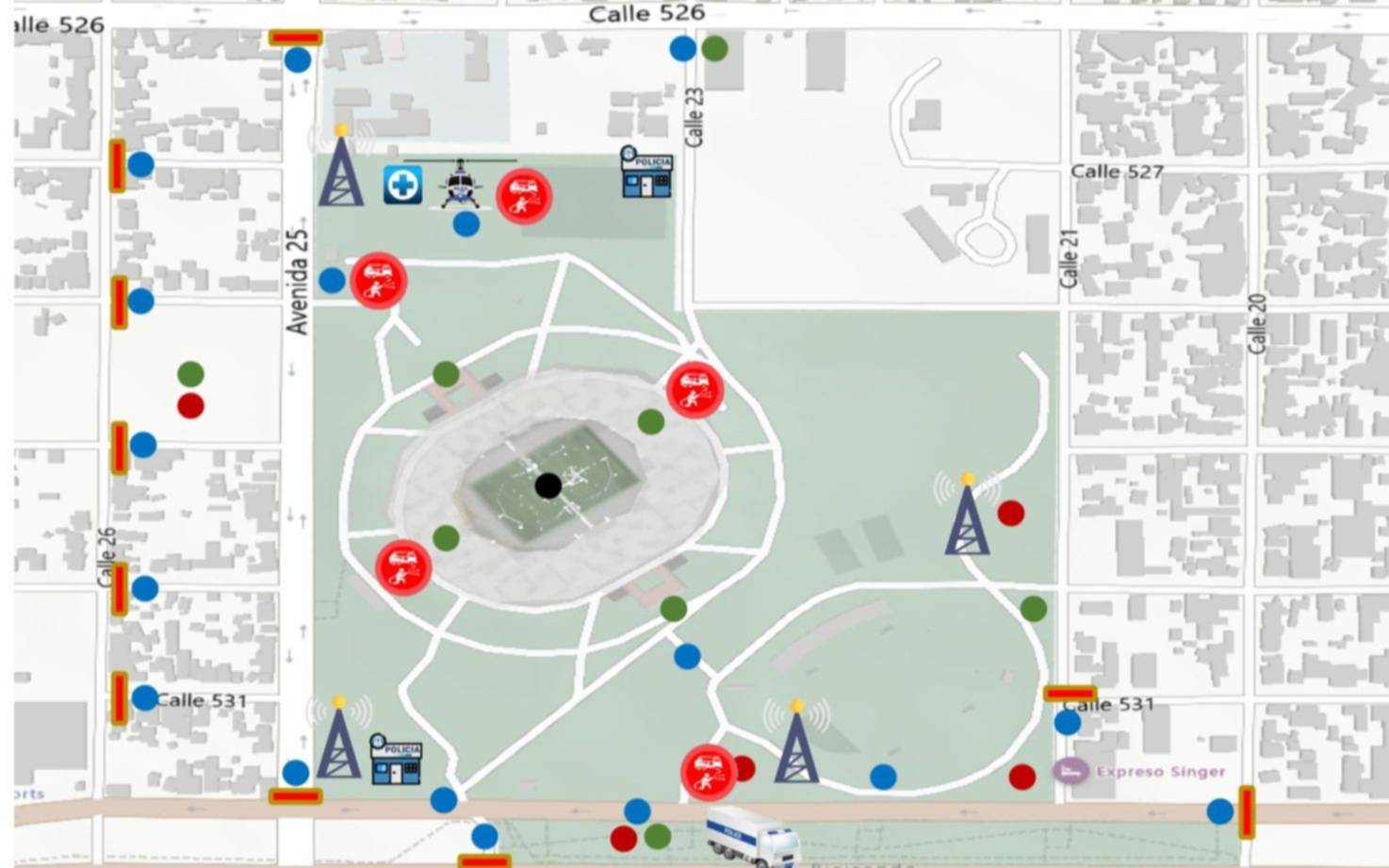 Mundial Sub 20 en La Plata: el mapa del operativo de seguridad que se montará en el Único