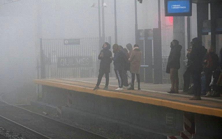 Niebla y probabilidad de lluvias en Quilmes