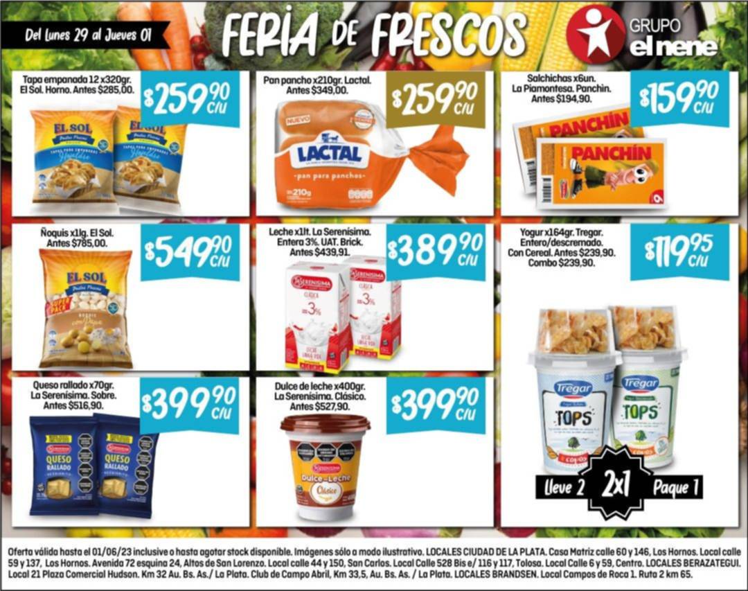 No te pierdas la Feria de Frescos en El Nene para esta semana