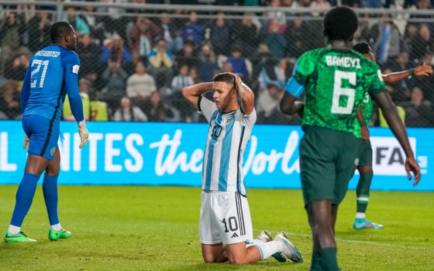 Golpe a la ilusión: Argentina cayó con Nigeria y quedó eliminada del Mundial Sub 20