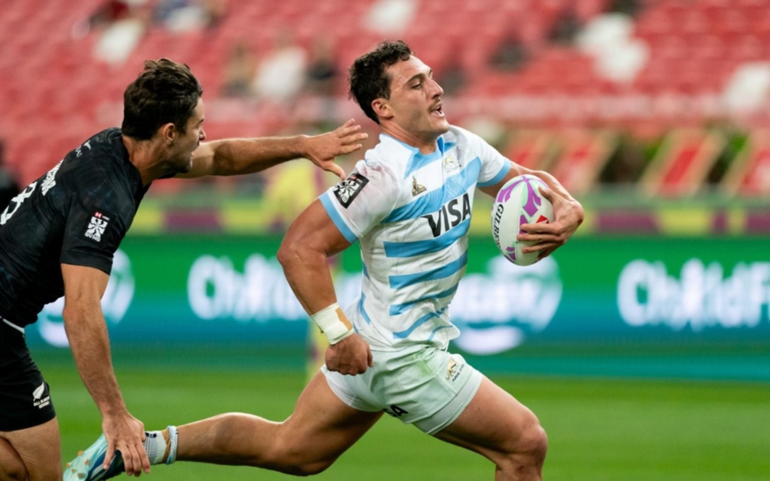 Los Pumas 7 debutaron con una victoria y una caída en Singapur